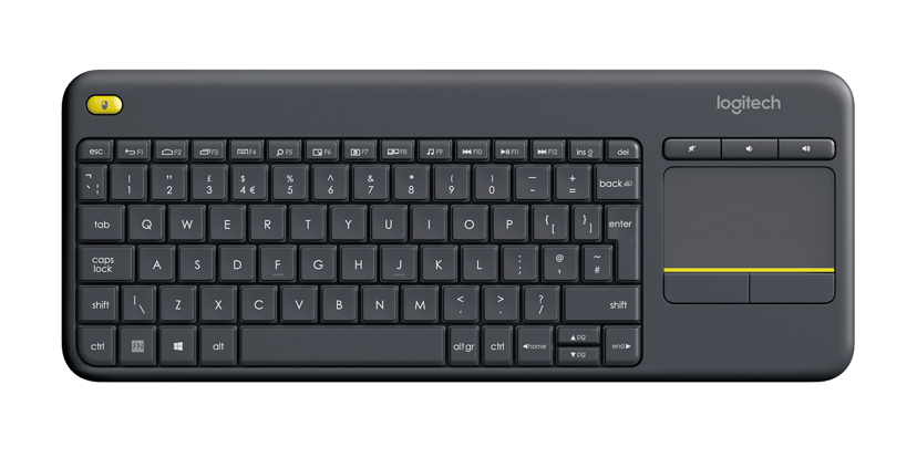 Logitech Wireless Touch Keyboard K400 Plus Trådløs UK Engelsk