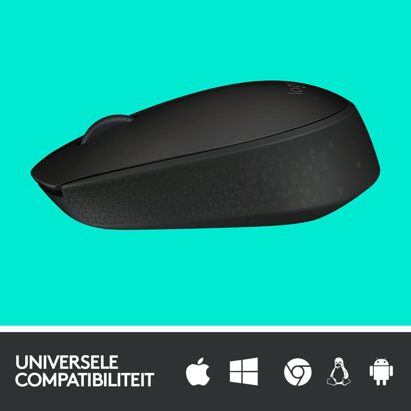 Logitech M171 RF Draadloos Muis Zwart, Grijs