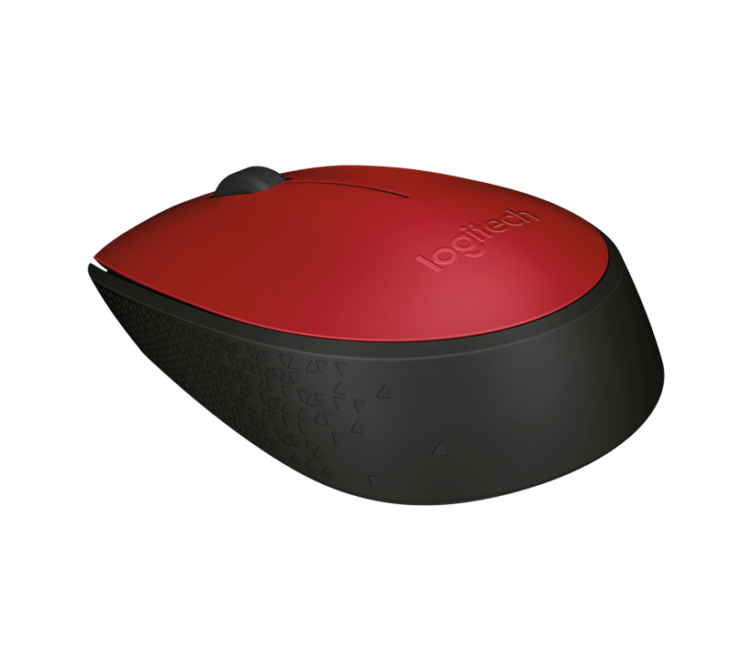 Logitech M171 RF Draadloos Muis Zwart, Rood