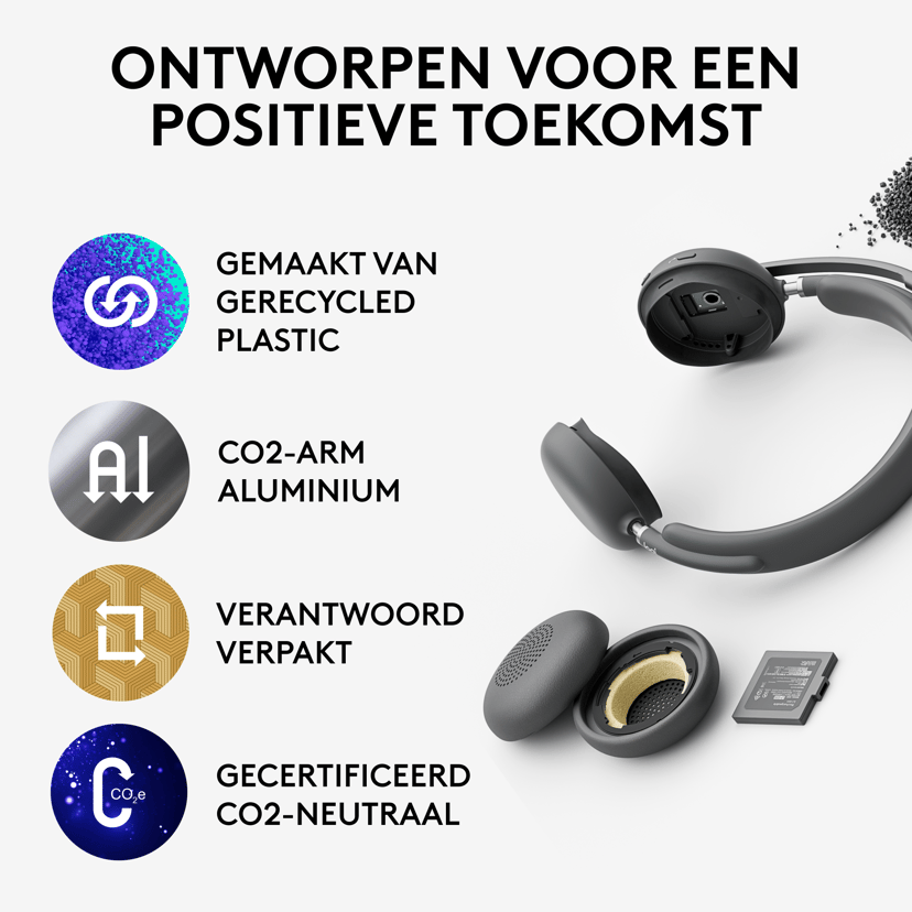 Logitech Zone Wireless 2 Stereo USB-C Microsoft Teams Grafiet