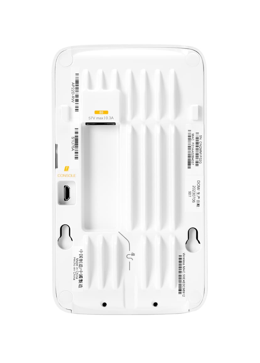HPE Networking Instant On Access Point Dual Radio 2x2 Wi-Fi 6 5-Pack (RW) AP22D 1200 Mbit/s Hvit Strøm over Ethernet (PoE)