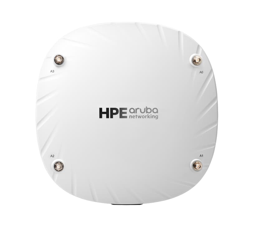 HPE Aruba Networking AP-514 (RW) Dual Radio 4x4/2x2 802.11ax External Antennas Unified Campus AP 5375 Mbit/s Hvit Strøm over Ethernet (PoE)