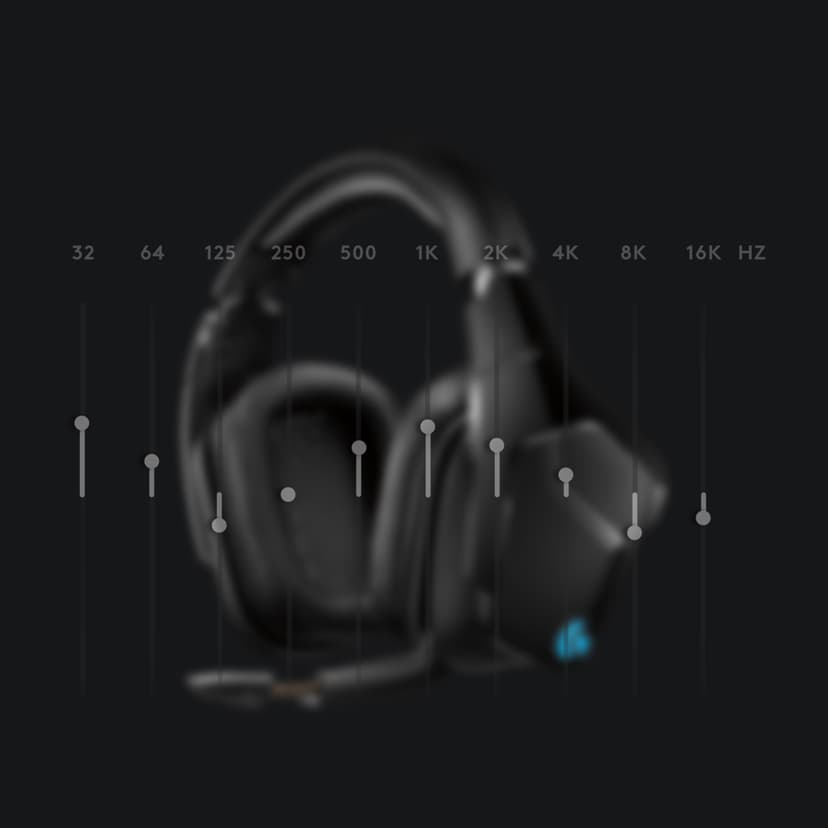 Logitech G935 Wireless 7.1 Lightsync Gaming Headset Svart