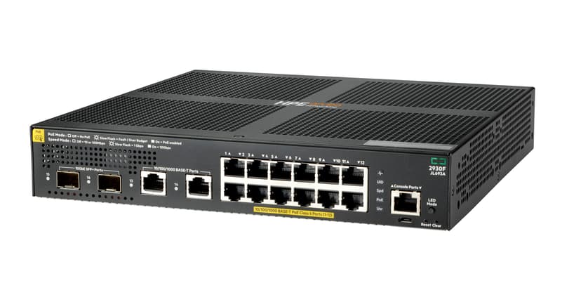 HPE 2930F 12G PoE+ 2SFP+ PoE 139W