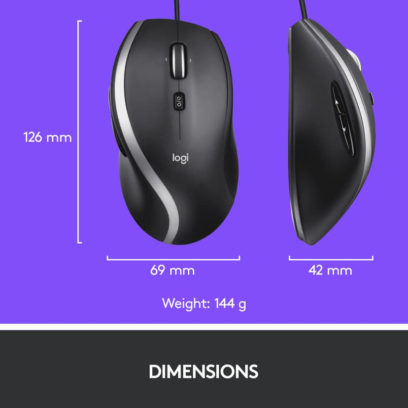 Logitech M500S USB A-tyyppi