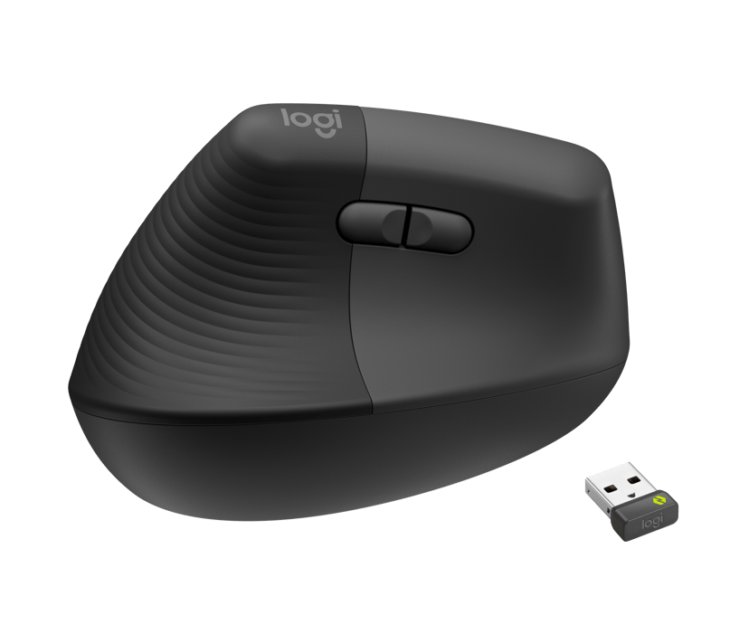 Logitech Lift for Business RF trådløs + Bluetooth Mus Grafit