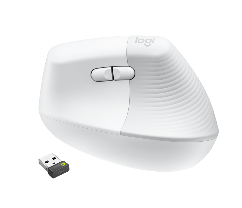 Logitech Lift for Business RF trådløs + Bluetooth Mus Hvit