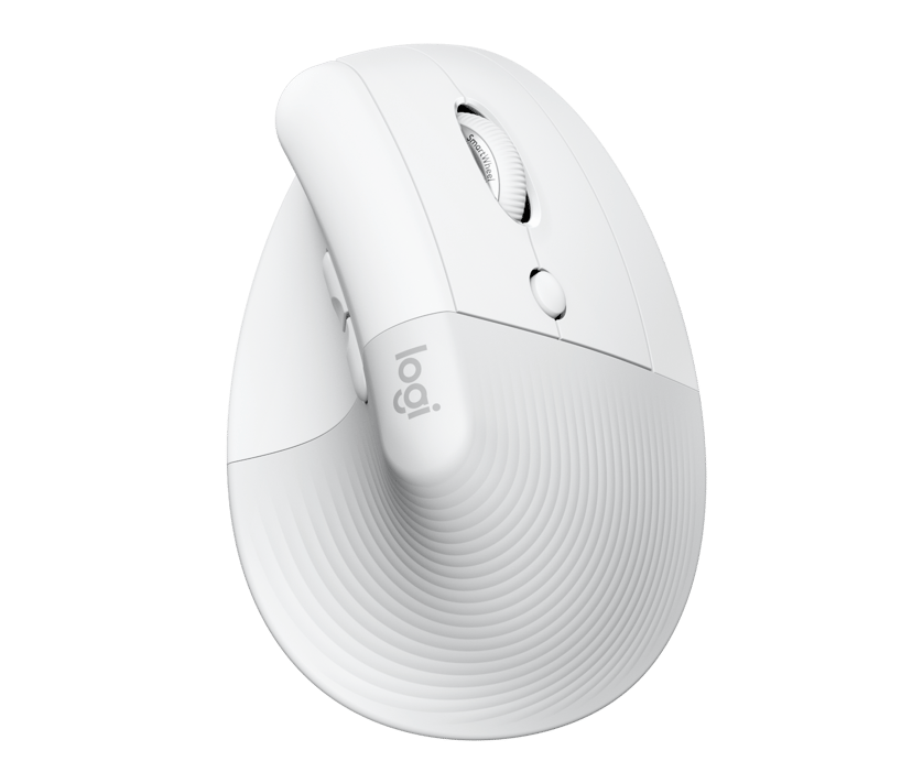 Logitech Lift for Business RF trådløs + Bluetooth Mus Hvit