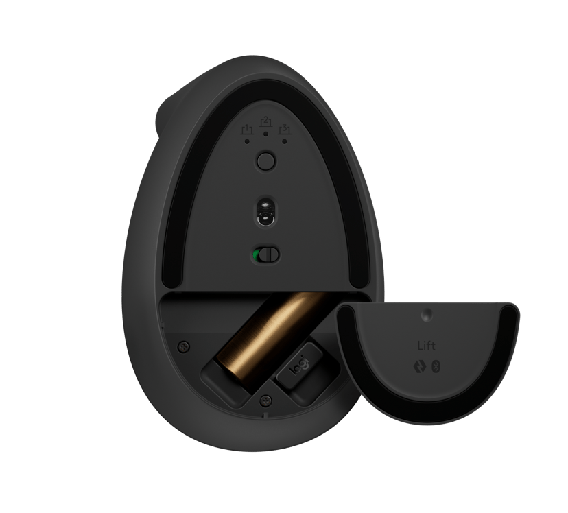 Logitech Lift RF-draadloos + Bluetooth Muis Grafiet