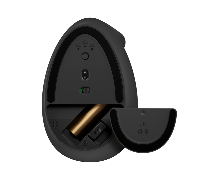 Logitech Lift RF trådløs + Bluetooth Mus Grafitt