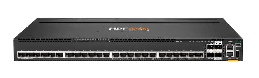 HPE Aruba Networking CX 6300M 24p SFP+ LRM support and 2p 50G and 2p 25G MACSec Switch hanterad L3 Strömförsörjning via Ethernet (PoE) stöd 1U