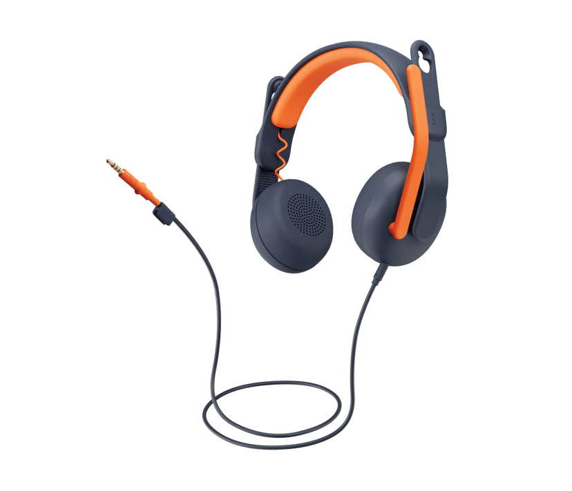 Logitech Zone Learn On Ear Stereo 3,5mm Blauw, Oranje