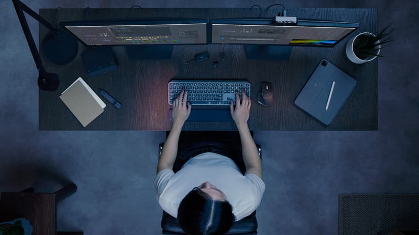 Logitech MX Keys S Trådlös Nordisk Tangentbord