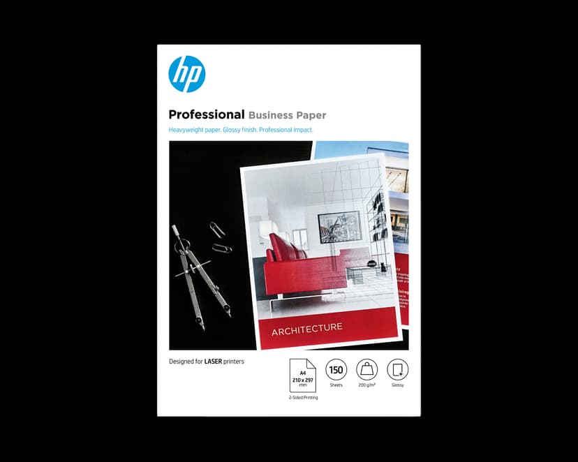 HP Papier Professional Glossy A4 200g Laserjet 150 Ark