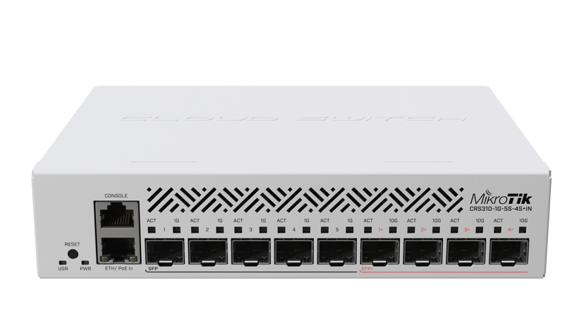 Mikrotik CRS310-1G-5S-4S+IN 10 Gigabit Fiber Switch