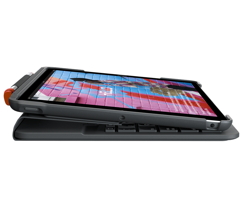 Logitech Slim Folio - (Kuppvare klasse 2) Nordisk Grafitt