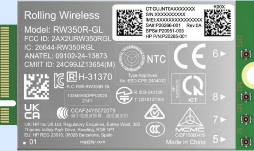HP 4G LTE-Advanced Pro Cat19 WWAN
