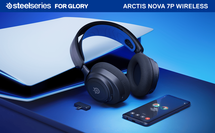 Steelseries Arctis Nova 7P USB-C Musta, Sininen