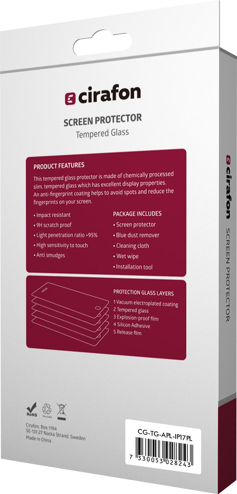 Cirafon Recycled Ultra-Wide (Double Tempered) näytönsuoja iPhone Air