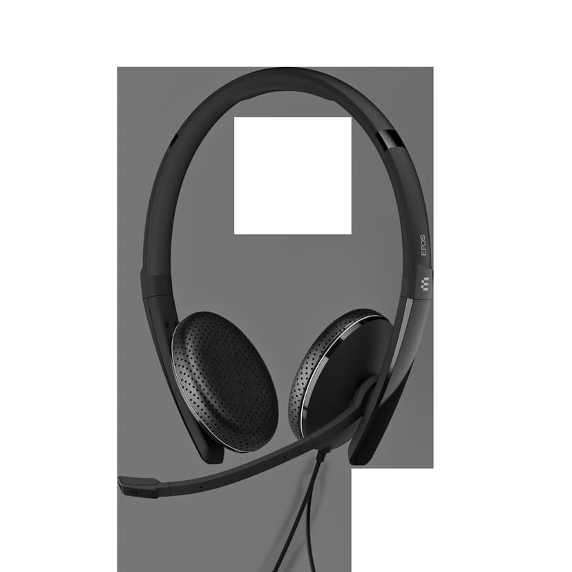 EPOS ADAPT 165 II Stereo USB-C Avaya, Cisco Webex, Google Voice, Google Meet, Swyx, Google Chromebook, Amazon Chime Svart