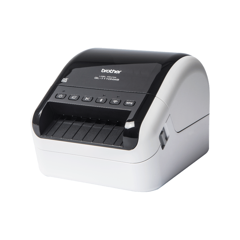 Brother QL-1110NWB etikettitulostin Suoralämpö 300 x 300 DPI 110 mm/s Langallinen & langaton Ethernet LAN DK Wi-Fi Bluetooth