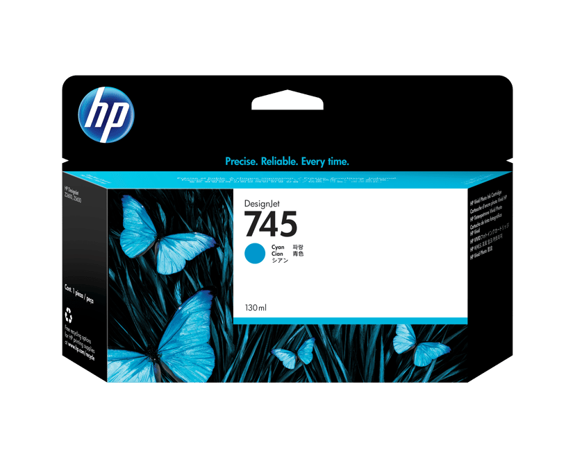 HP Bläck Cyan No.745 130ml - Z2600/Z5600