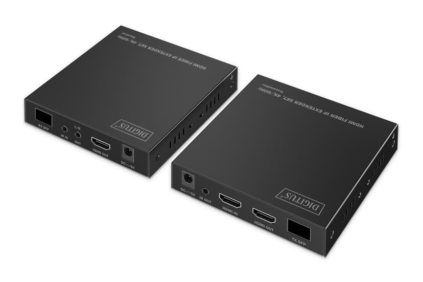 Digitus DS-55350 AV-forlenger Sender og Mottaker Sort