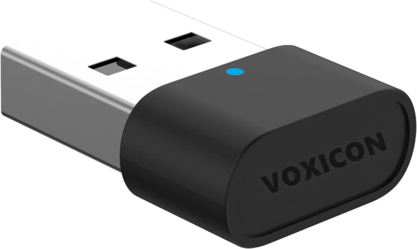 Voxicon VX-P75-B Trådløst Headset med ENC, Bluetooth 5.3 og Ladestativ Stereo USB-A Svart