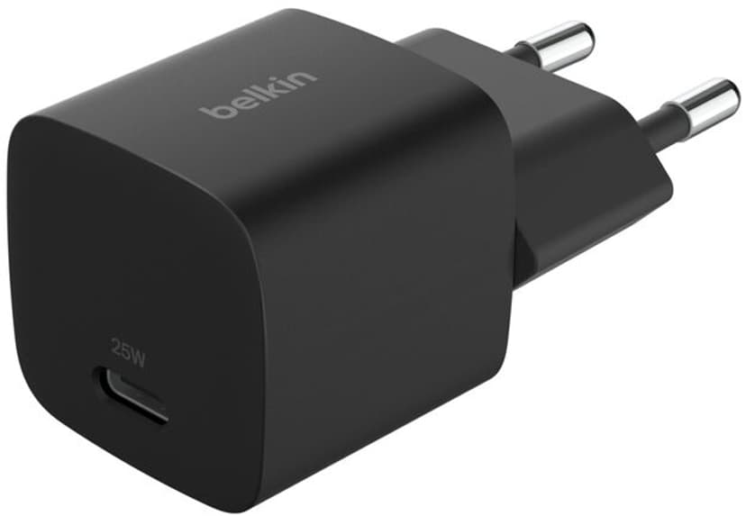 Belkin 25W USB PD Compact Wall Charger Musta