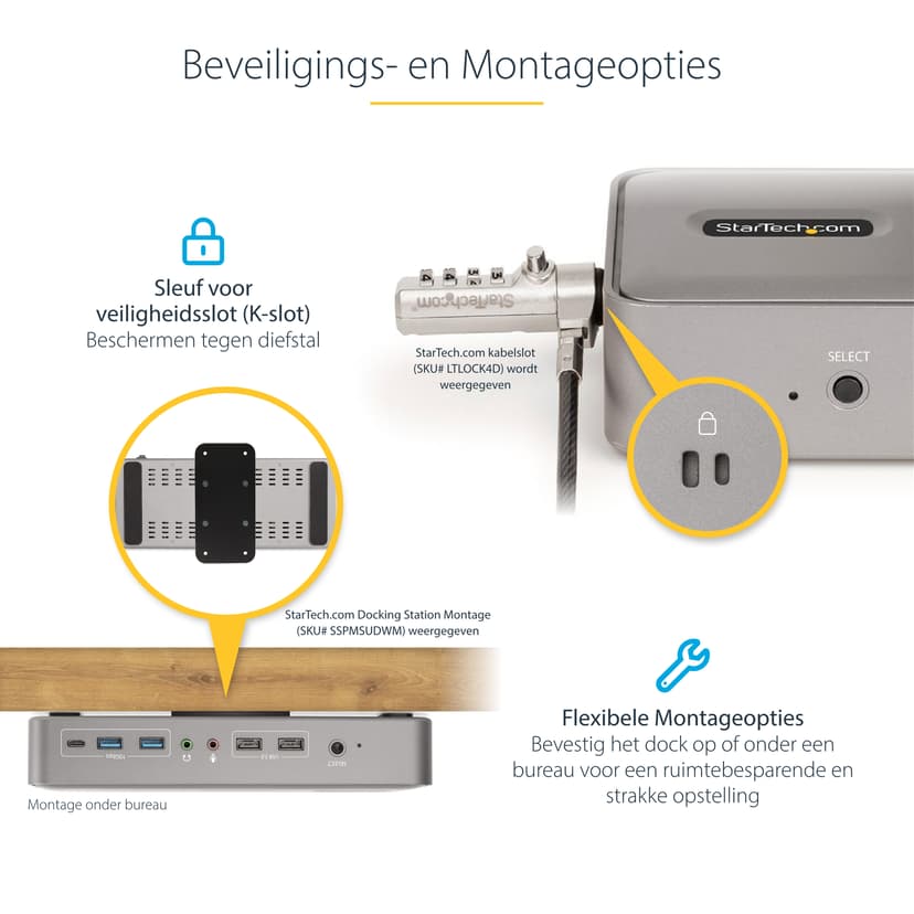 Startech USB-C 2-post Kvm Docking Station