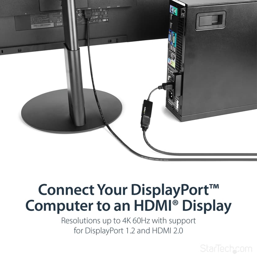 Startech Displayport To HDMI Adapter 0.215m DisplayPort HDMI Sort