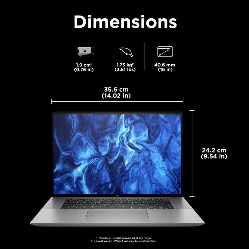 HP ZBook Studio 16 G11 Intel Core Ultra 9 64GB 1000GB RTX 4070 16"