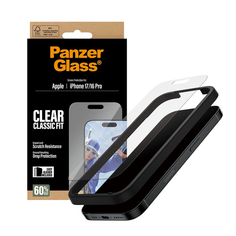 Panzerglass Classic Fit skärmskydd iPhone 17