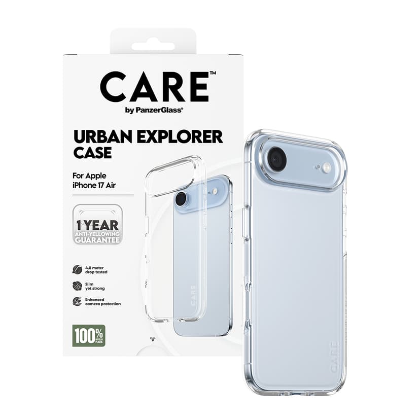 Panzerglass Care Urban Combat Case iPhone Air Gjennomsiktig