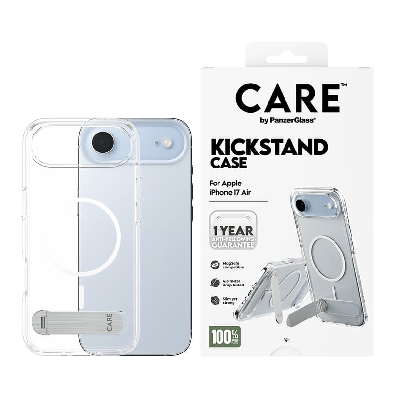 Panzerglass Care Feature Case Kickstand/Magsafe iPhone Air Gjennomsiktig
