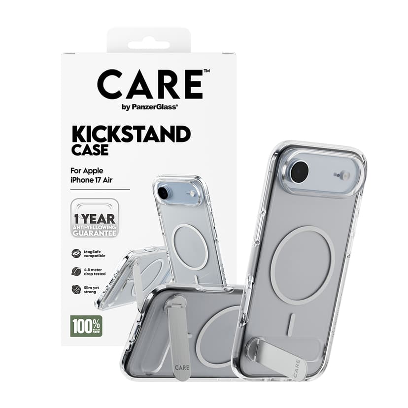 Panzerglass Care Feature Case Kickstand/Magsafe iPhone Air Gjennomsiktig