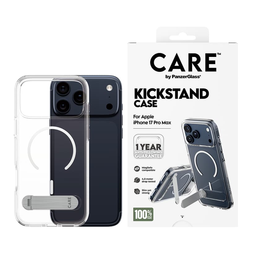 Panzerglass Care Feature Case Kickstand/Magsafe iPhone 17 Pro Max Transparent