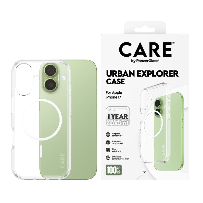 Panzerglass Care Urban Explorer Case Magsafe iPhone 17 Transparent