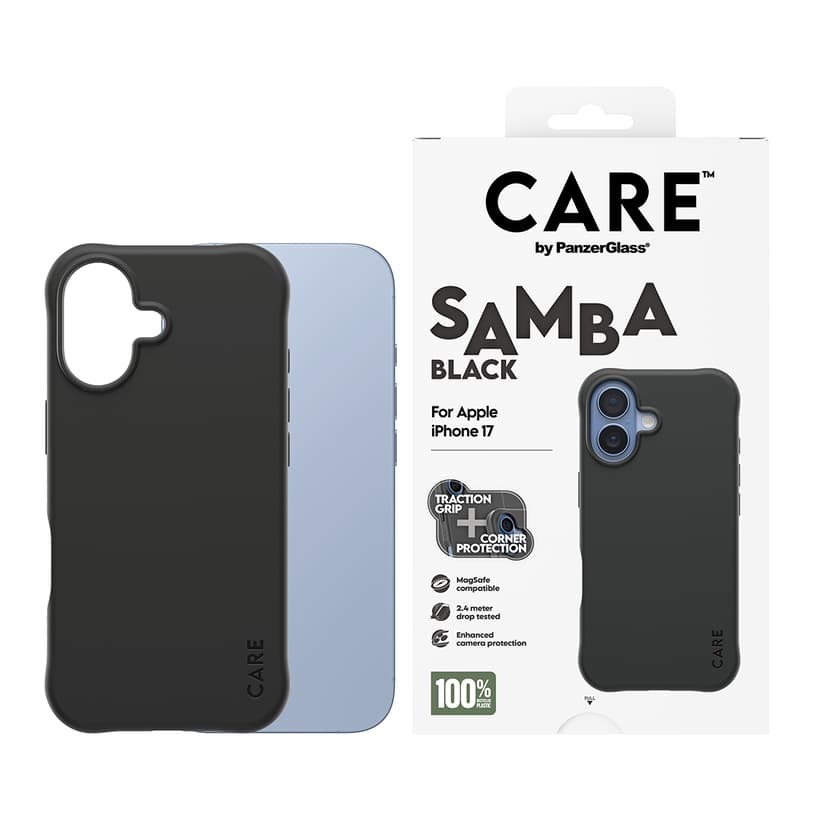 Panzerglass Care Fashionable Case Samba Magsafe iPhone 17 Svart
