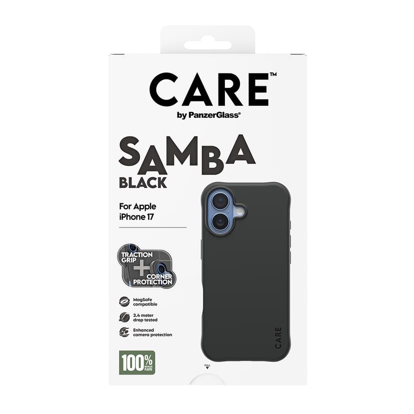 Panzerglass Care Fashionable Case Samba Magsafe iPhone 17 Svart