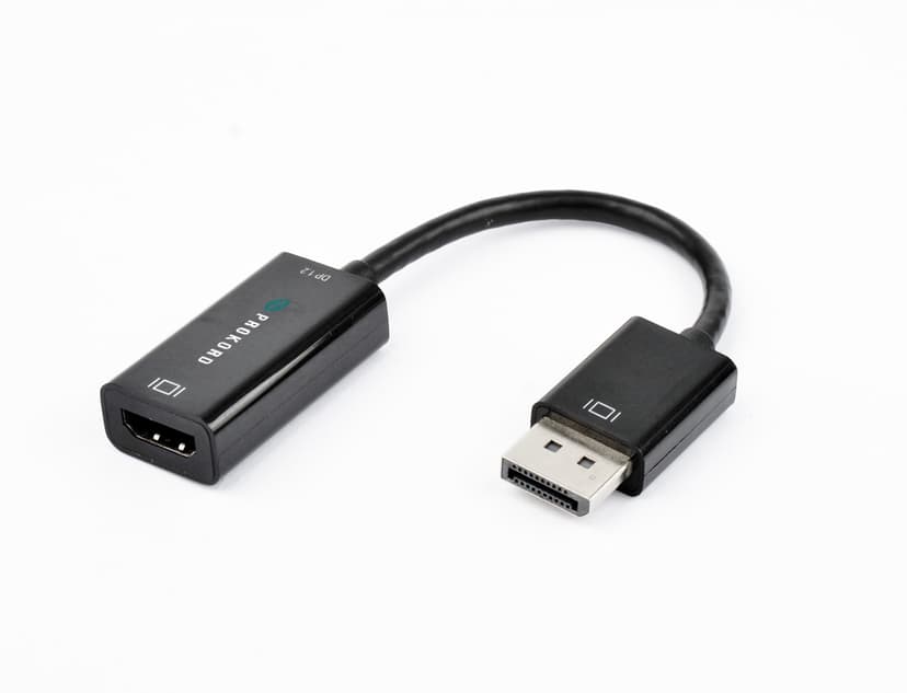 Prokord Adapter 4K Active 0.15m DisplayPort HDMI Svart
