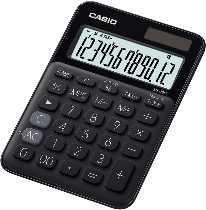 Casio Kalkulator MS-20UC Svart