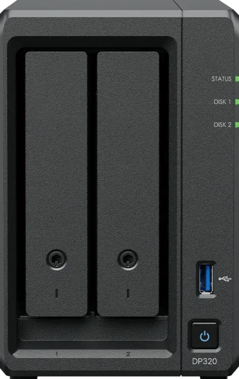 Synology DP320 NAS/storage server Desktop R1600 8 GB Black