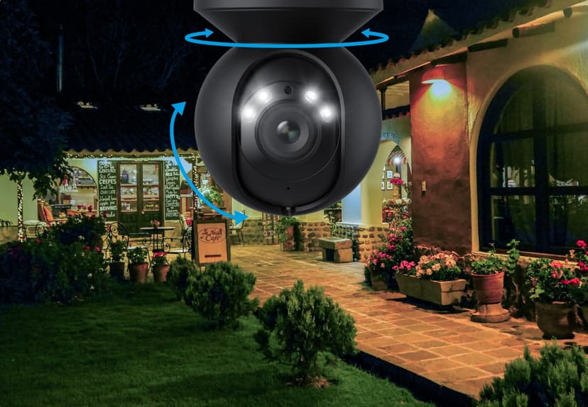 Reolink E1 Outdoor 5MP PTZ WiFi -kamera, musta