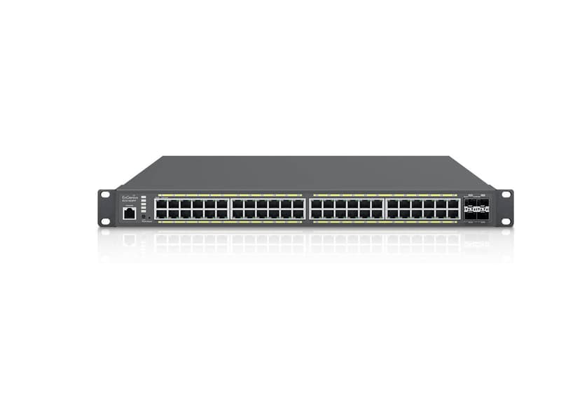 Engenius ECS1552FP nettverkssvitsj Håndtert L2 Gigabit Ethernet (10/100/1000) Strøm over Ethernet (PoE) 1U Sort