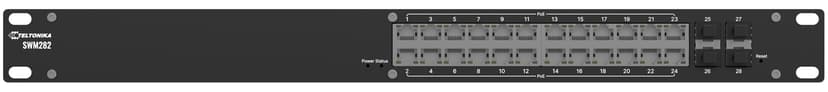 Teltonika SWM282 24-Port 4SFP PoE 300W Industrial Switch