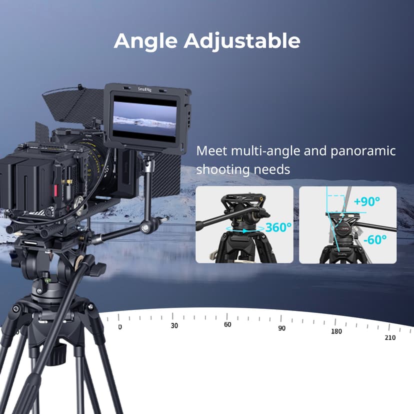 Smallrig 3751 Video Tripod with Fluid Head AD-01