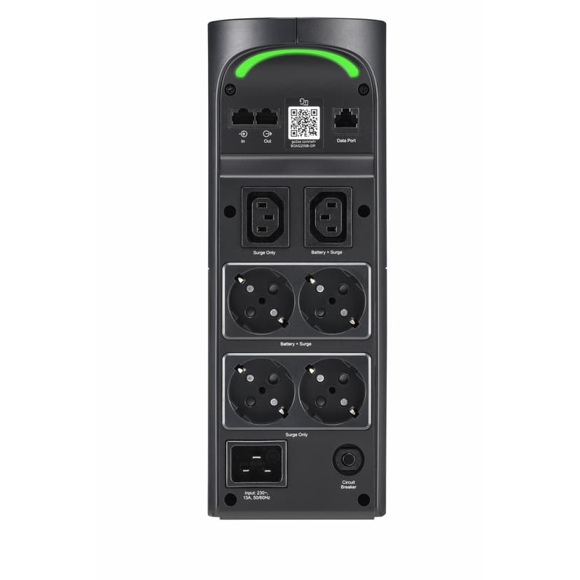 APC BGM2200B-GR uforstyrrbar strømforsyning (UPS) Linje-Interactive 2,2 kVA 1320 W 6 AC-utganger