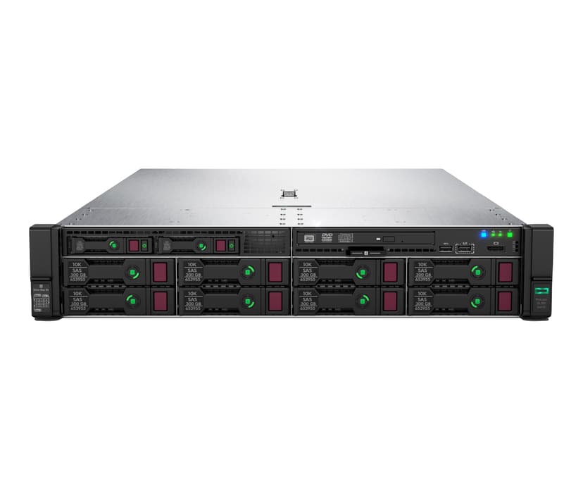 HPE ProLiant DL380 Gen10 4210R 2.4GHz 10-core 1P 32GB-R P408i-a NC 24SFF 800W PS server 0 GB Rack (2U) Intel® Xeon® Silver 2,4 GHz DDR4-SDRAM