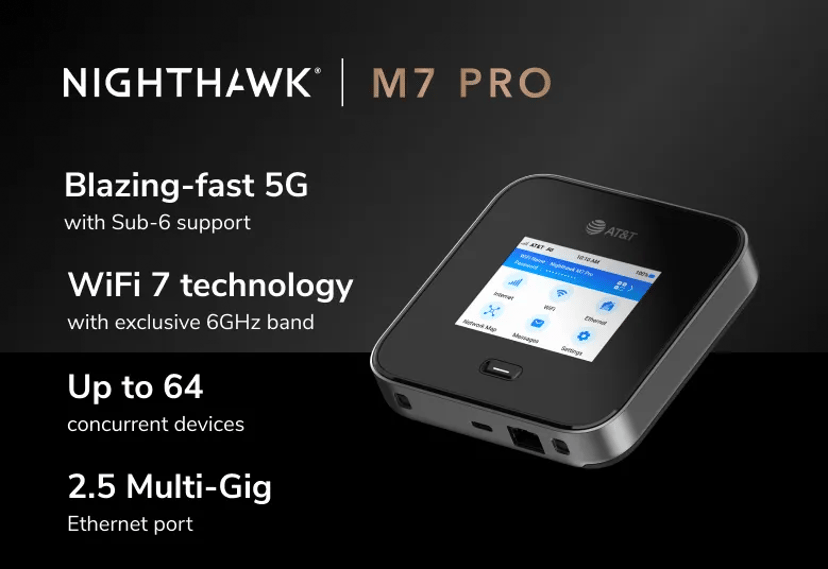 Netgear Nighthawk M7 Pro 5G WiFi 7 Mobilruter
